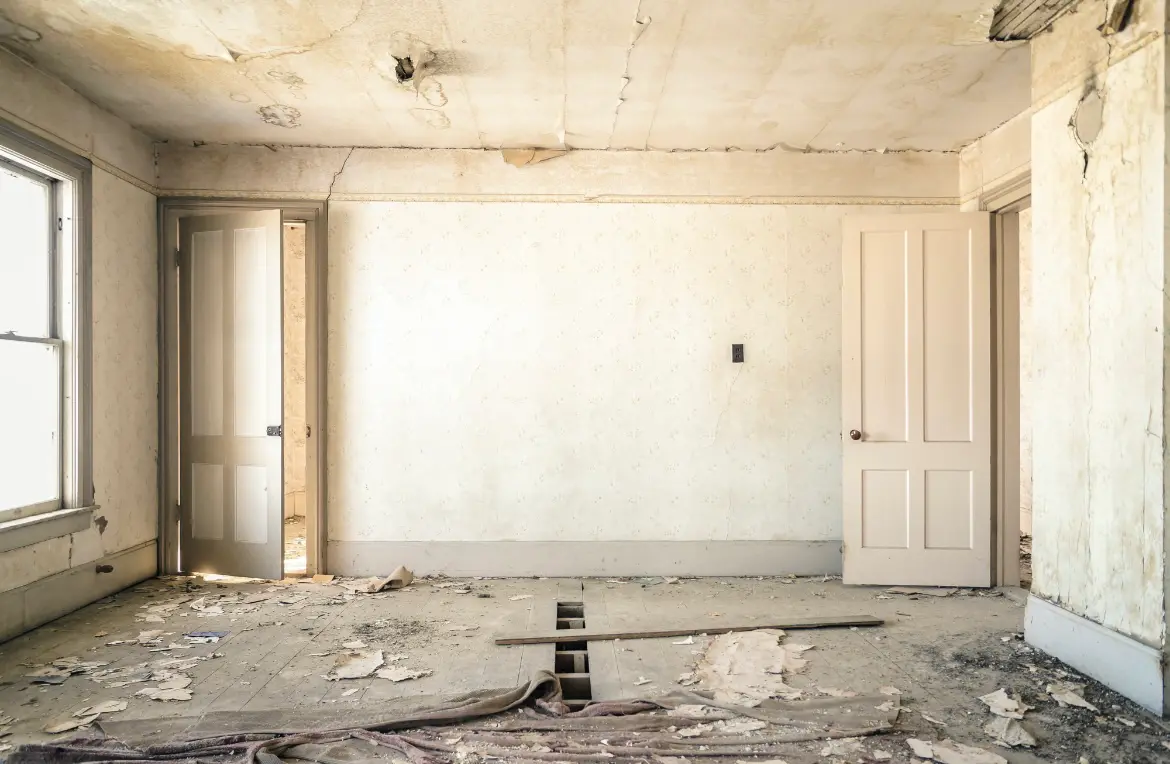 Waste disposal crew managing a cleanout project in Hortonville